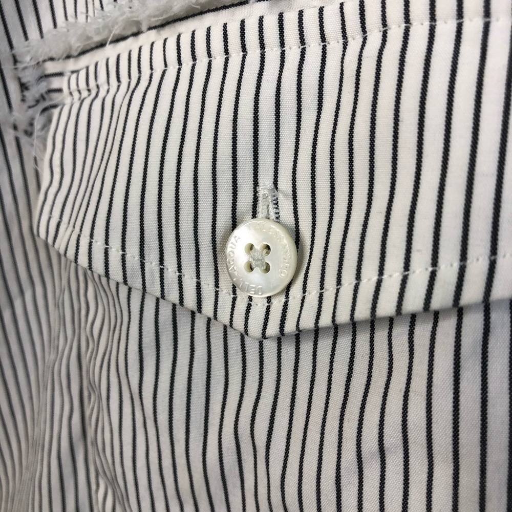 Alessandro Dell'acqua Frayed Striped Button Shirt - Picture 4 of 8